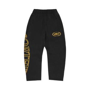 Брюки Corteiz Superior Royale Open Hem Pant, Black/Yellow