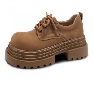 Повседневные туфли на массивном каблуке для женщин N6N8, Camel