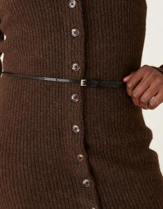 Ремень Mango черного цвета