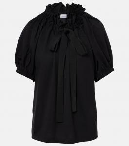 Хлопковая джерсейная майка Patou, черный