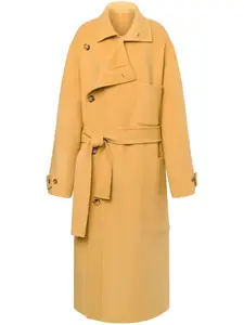 Двубортное шерстяное пальто Philosophy Di Lorenzo Serafini, нейтральный