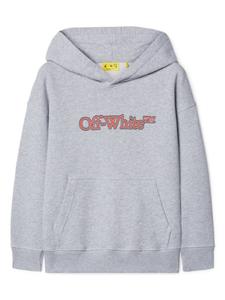 Толстовка с капюшоном Big Bookish Off-White Kids, серый