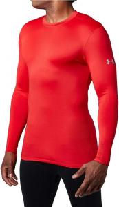 Мужская футболка-термобелье Under Armour UA ColdGear Training Baselayer Armour Crew Shirt, красный