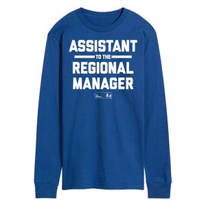 Мужская футболка с длинными рукавами The Office Assistant Regional Mgr Licensed Character
