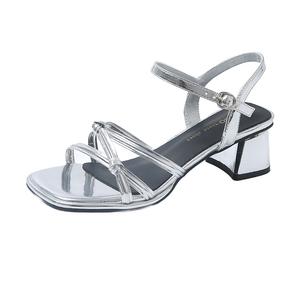 Zomila Женские сандалии на одной застежке серебристые, цвет Silver