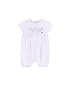 Детский комбинезон с вышивкой "Garden" для девочек - Baby Feltman Brothers, белый