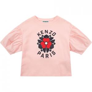 KENZO Футболка FW24 светло-розовая детская