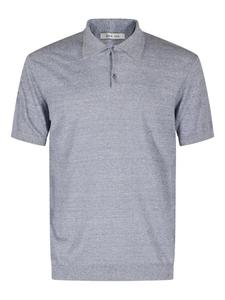 Рубашка-поло с короткими рукавами из меланжа l.b.m., серый