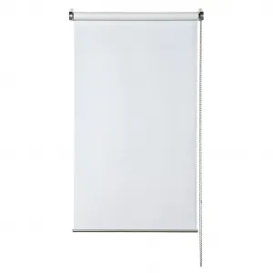 Рулонная штора с боковым управлением EASYFIX Rollo Verdunklung Premium затемняющая, без сверления, с металлической цепочкой Gardinia, белый