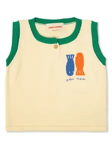 Трикотажный топ без рукавов BOBO CHOSES, нейтральный