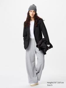 Широкие спортивные брюки Uniqlo, цвет 03 серый