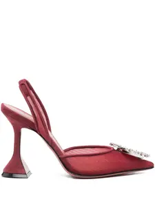 Туфли-лодочки на каблуке 70 мм Amina Amina Muaddi, красный