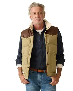 Мужской жилет из перьев Faherty, цвет Marrón claro