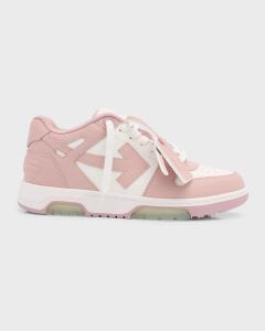 Двухцветные кроссовки Out Of Office Off-White, цвет White Pink