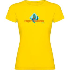 Футболка с коротким рукавом Kruskis Enjoy Hiking, желтый