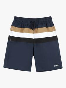 Детские полосатые плавки HUGO BOSS, Navy