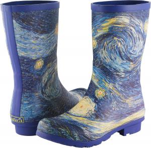 Женские дождевые сапоги до середины голени Galleria Galleria Enterprises, Van Gogh Starry Night
