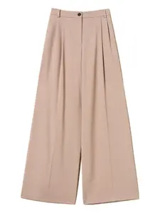 Брюки палаццо со складками TWINSET, нейтральный