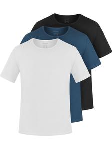 Normani Комплект из 3 мужских футболок из органического хлопка от Nyons в темно-синем, черном и белом цветах