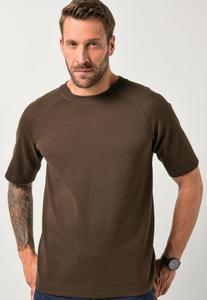 Футболка JP1880 Basic T-shirt, Dark Brown/Mottled Dark Brown