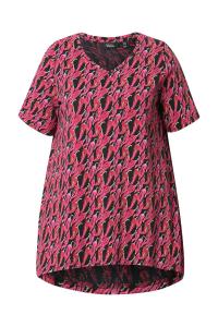 Рубашка Ulla Popken, пастельно-красный