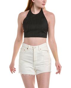 Топ Sportmax Judy из шерстяной смеси, черный