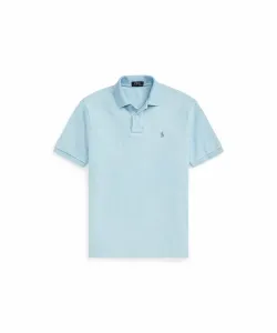 Поло-рубашка из сетчатой ткани приталенного кроя, сшитая на заказ Polo Ralph Lauren, цвет 400 Blue