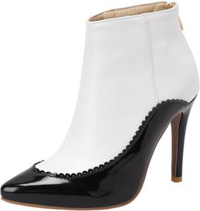 Женские модные ботильоны LYYSKY с острым носком на высоком каблуке 10 см, короткие, с лаконичной задней молнией, сексуальные, размер US4-US15, модель T628-9, Black(T628)