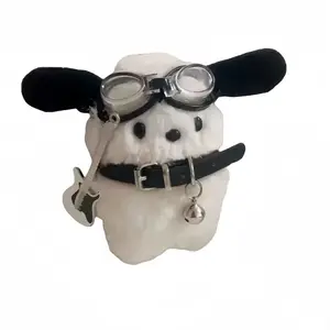 Игрушка-подвеска в виде плюшевой куклы щенка, высота 8-10 см MIXIANG, Rock Puppy