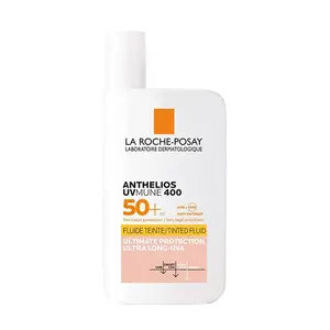 Невидимая жидкость с цветом Anthelios Uv-Mune 400 Fluidoinvisible Spf50 Color La Roche Posay, 50 ml