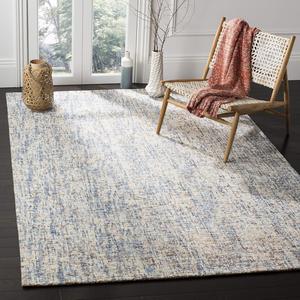 Ковер SAFAVIEH, 183 x 275 см, Abstract Collection - , Dark Blue & Rust, ручной работы из шерсти, идеален для помещений с высокой проходимостью в гостиной, спальне (ABT468C)