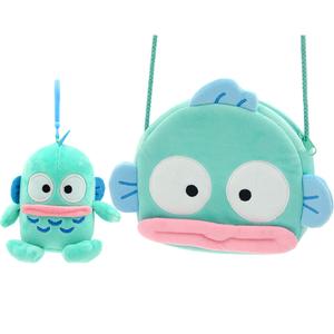 Санрио хангедон полурыбак сумка для покупок комбо кукла набор плюшевых подвесок высота 12см E-STRONG