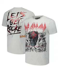 Мужская футболка Def Leppard Let's Get Rocked цвета хизер-серый Freeze Max