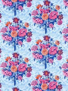 Индивидуальные шторы Sophie Robinson Dahlia Bunch Harlequin, Lapis/Carnelian/Spinel