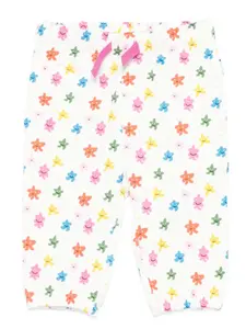 Брюки с кулиской и принтом Stella McCartney Kids, белый