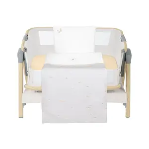 Комплект постельного белья для детской кроватки Kikkaboo Seally Me из 5 предметов, белый