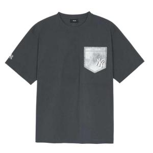 Футболка New York Yankees унисекс charcoal gray MLB, серый