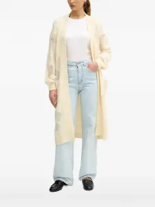 Кардиган с узором и карманом Benetton, нейтральный