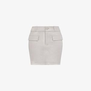 Мини-Юбка с заниженной талией из эластичного хлопка с карманом Cargo-Pocket Mistress Rocks, коричневый