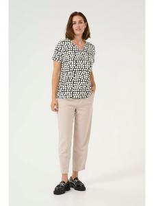 Kaffe Блузка черного/кремового цвета