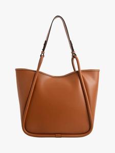 Сумка-тоут Lyla Tubular Slouchy из искусственной кожи CHARLES & KEITH, Cognac