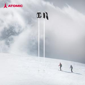 Atomic Горнолыжные палки 2425 новинка, 4-star full mountain углеродные/алюминиевые палки, белые 4 star carbon poles AMT carbon sqs aj5, 120 см