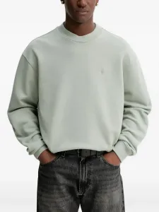 Вышитый свитшот Asher AllSaints, зеленый