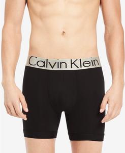Комплект из 3 мужских трусов-боксеров Calvin Klein Steel Micro, Black/Black/Black