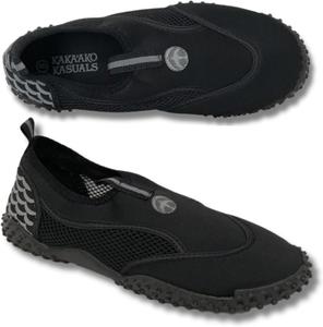 Женские водные тапочки быстросохнущие с сетчатым верхом и резиновой подошвой Kaka'Ako Kasuals, черный