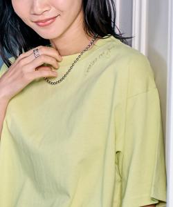 Футболка с вышитым коротким рукавом Coen, цвет Lime