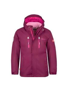 Куртка Trollkids 3, цвет plum/fireberry