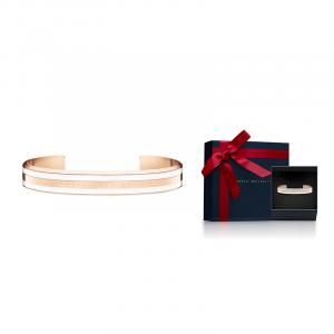 DW/DanielWellington Браслет унисекс Daniel Wellington Alloy фарфоровый белый с розовым золотом