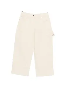 Джинсы с поясными шлевками Simone Rocha, бежевый