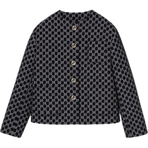 GUCCI Куртки и пальто SS24 для женщин в черно-белом цвете